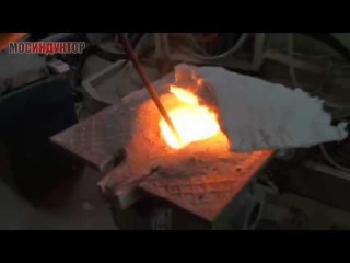 Индукционная плавильная печь на 20 кг. чугуна