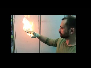 Трюки с огнем/ Огонь на руке / Горение человека