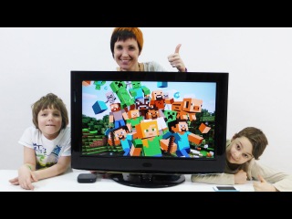 Майнкрафт -Креатив! Конкурс! Делаем логотип для канала ИгроБой! Маша, Даня и Адриан