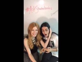 Emeraude Toubia and Kat McNamara periscope livechat with the fans