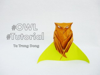 Origami owl tutorial / Chim cú mèo - (Tạ Trung Đông)