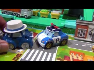 Мультфильм из Игрушечных Машинок Робокар Поли - игрушечная автомойка. Robocar Poli Car Wash Playset