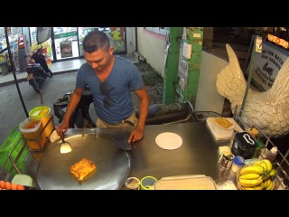 Thai street food, Thai kitchen, dessert, Cake, pancakes, roti - How to cook?