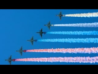 День Победы 2016: Авиационная часть парада в Москве - 9 мая / 09.05.2016