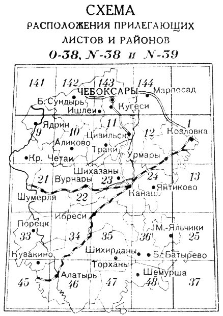 Старая карта чувашии