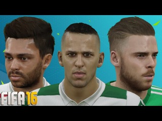 FIFA 16 Player Faces Update Ft. Slimani and David De Gea! (PC MOD)