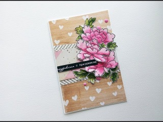 Раскрашивание штампов, урок 1/ Coloring with watercolor markers