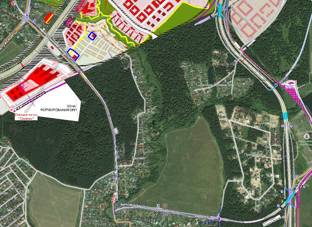 Москва сосенки карта