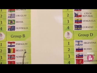 В Минске прошла жеребьевка группового этапа чемпионата мира по футзалу.