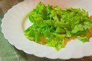 Овощной салат с креветками
