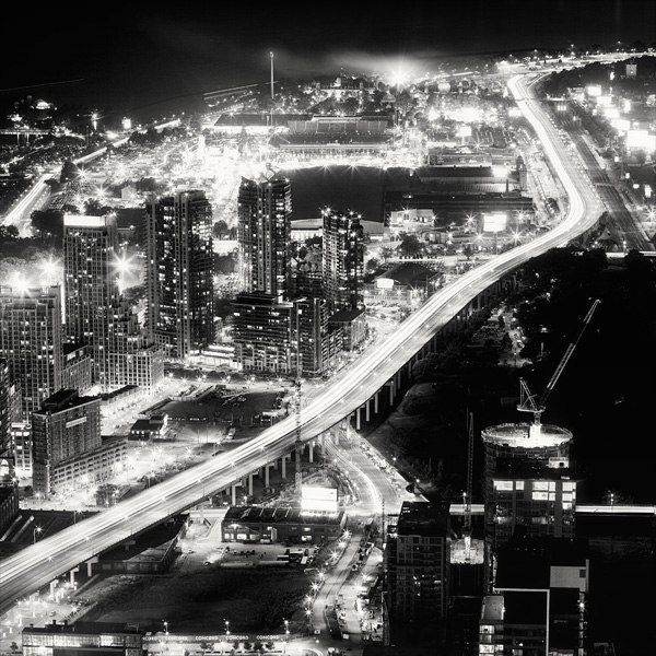 Серия черно-белых фотографии “Nightscapes”