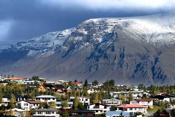Зимняя панорама Рейкьявика