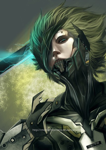 #Raiden or #Jack the Ripper from #MGR by #Monochromatiq