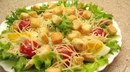 Очень вкусный салатик цезарь