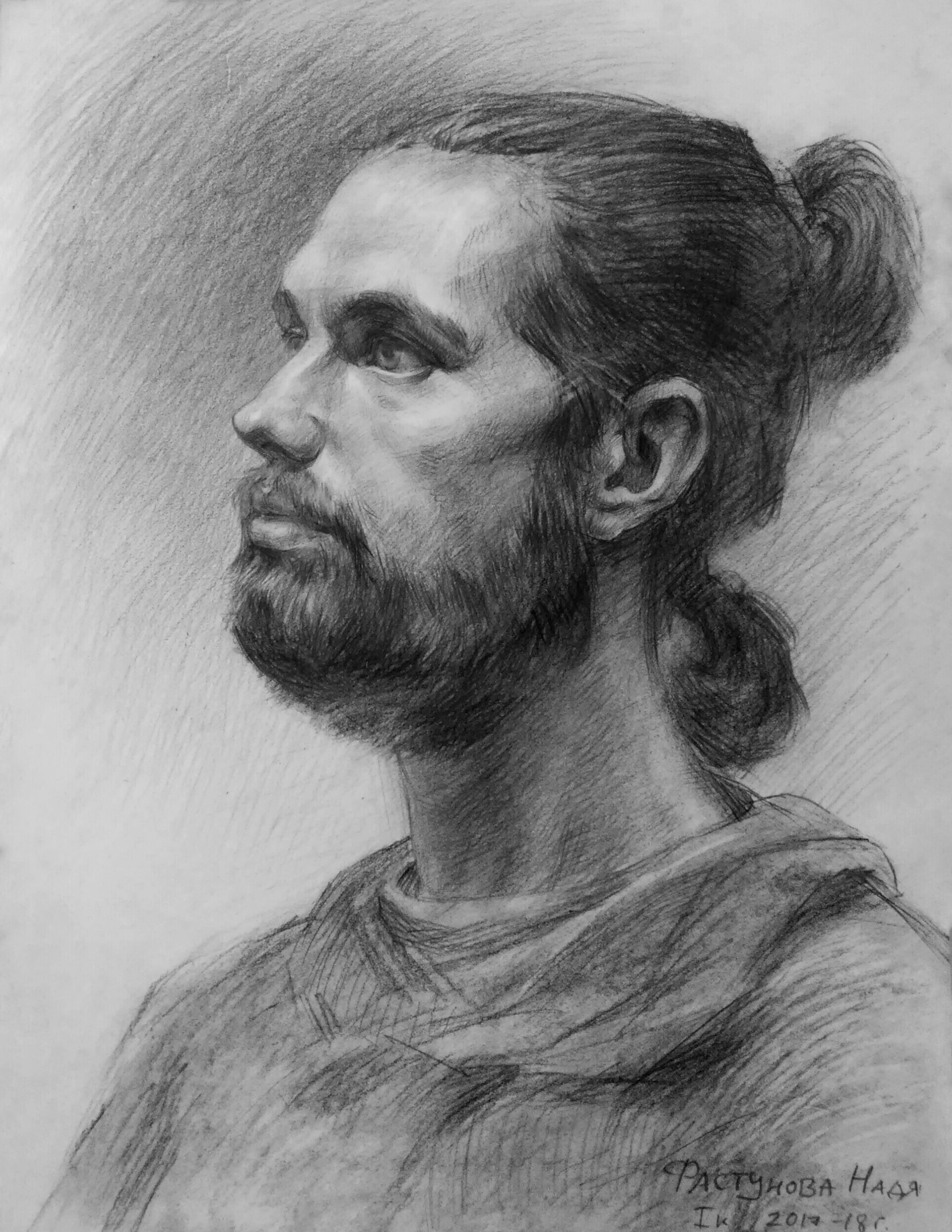Фастунова Надежда | Рисование портретов, Рисунки углем, Портрет