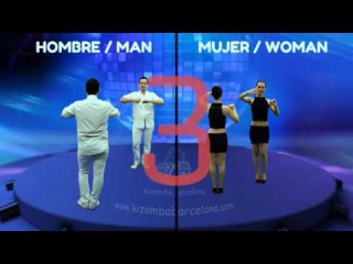 Kizomba Pasos Basicos / Basic steps - Kizomba Barcelona Elsa & Sergi
