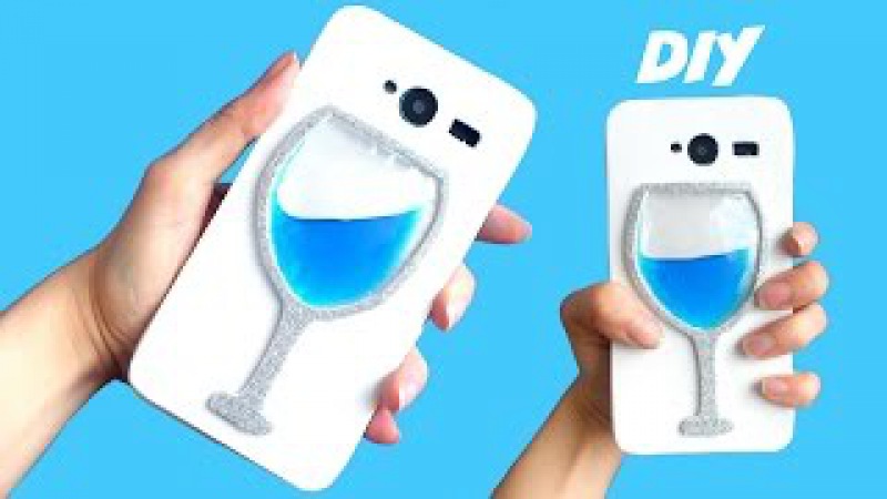 DIY LIQUID WINE GLASS PHONE CASE