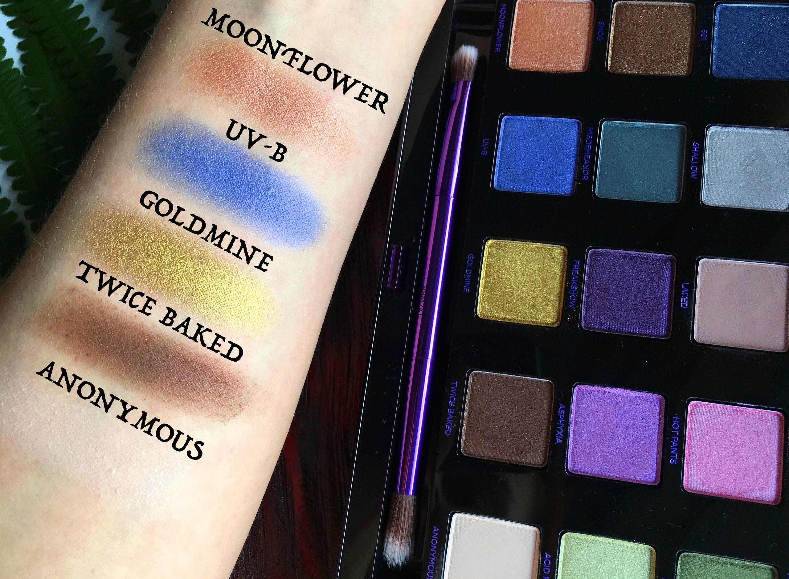 Лимитированная палетка XX Vice LTD Reloaded от Urban Decay (свотчи)