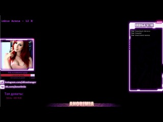 Стримерша Anorimia в Overwatch: Совместный стрим с Cr0n #3