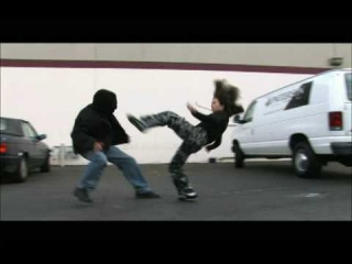Taekwondo Girl vs Gang | Martial Arts Fight Scene (Real Contact Hits)