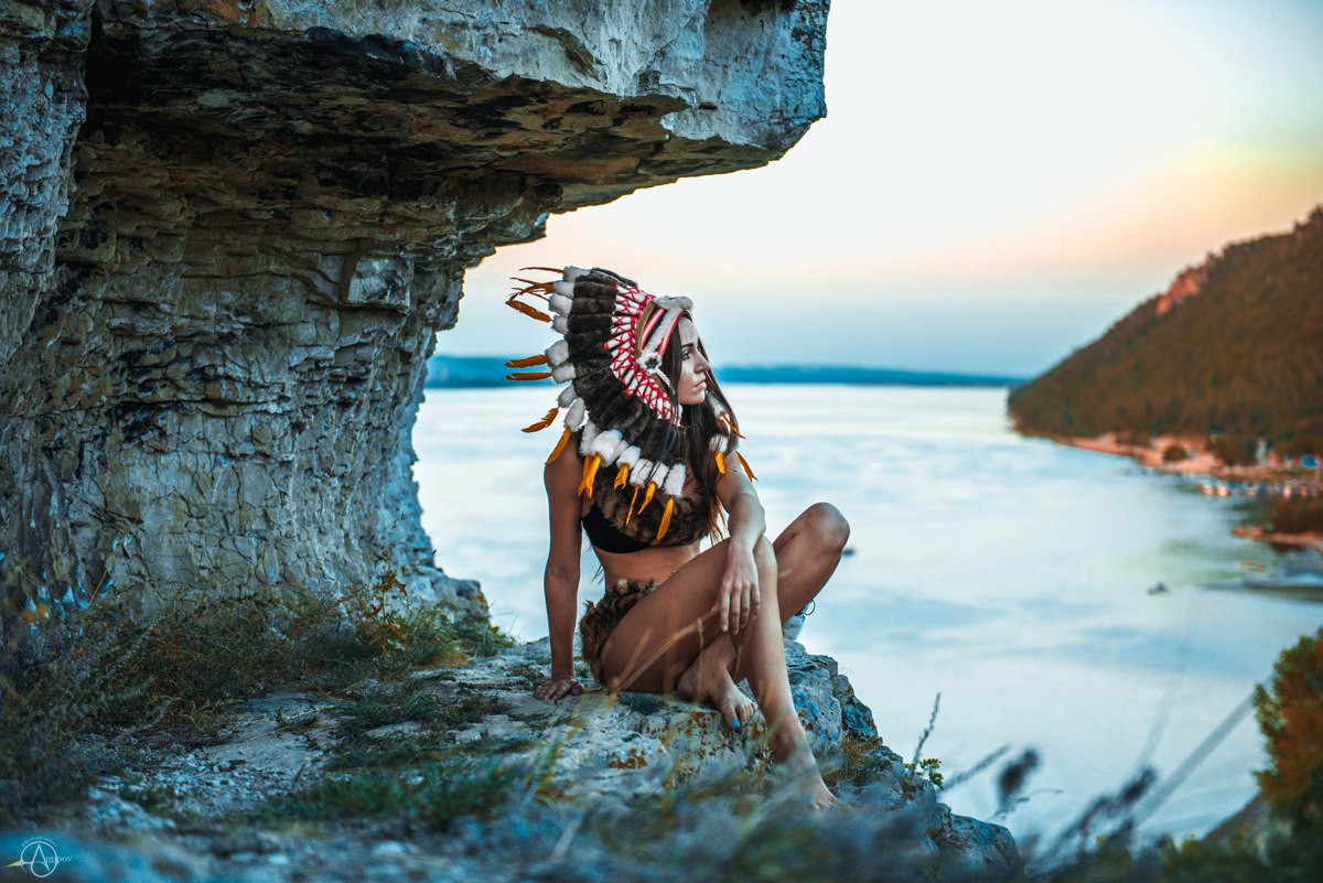 Индеец - девушка 