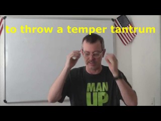 0677 - to throw a temper tantrum / устраивать истерику - Daily Easy English Expression