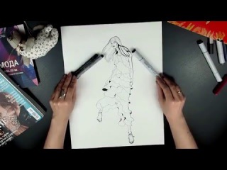 Мастер-класс по мотивам иллюстраций Эртэ.