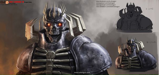 Skull Knight by #DongjunLu