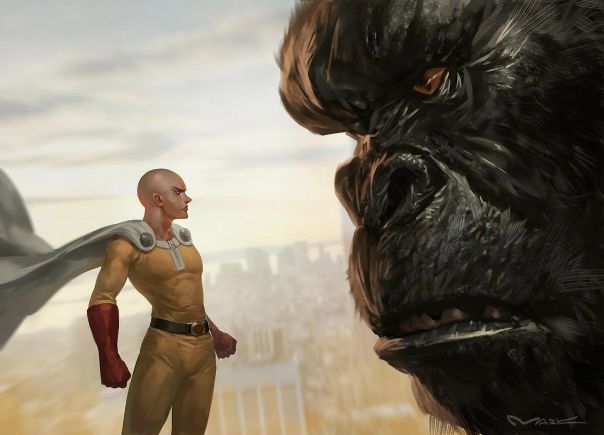 Saitama vs Kong by #YutthaphongKaewsuk