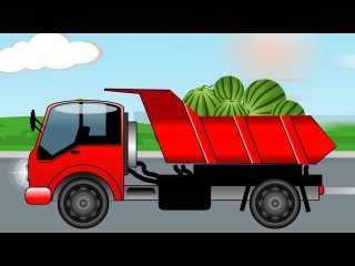 The Red Truck and The Excavator - Construction Trucks Video - World of Cars for children