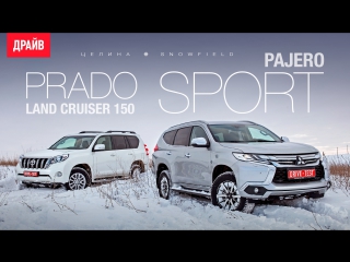 Mitsubishi Pajero Sport и Toyota Land Cruiser Prado в поле