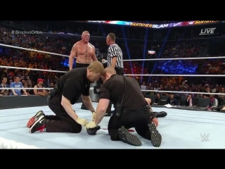 WWE Summer Slam: Brock Lesnar def. Randy Orton by TKO (Aug. 21, 2016)