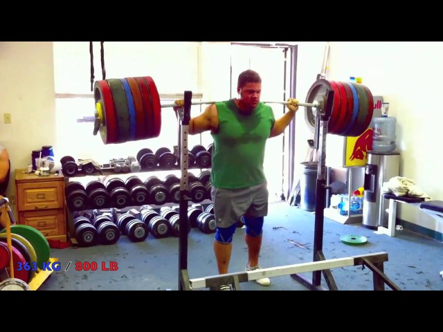 800 pound 363 kg Squat - ATG 100 RAW
