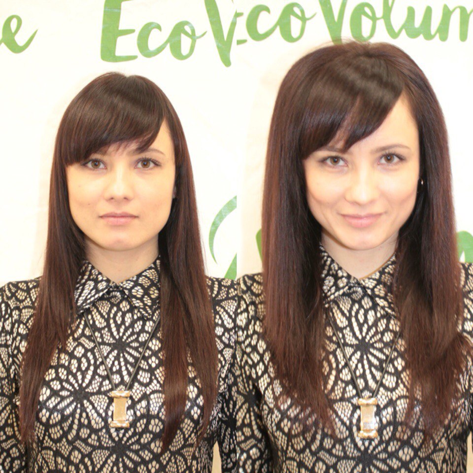 Как выглядит прикорневой объем волос фото на средние