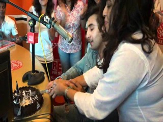 Ranbir Kapoor celebrates his birthday @ Red FM studio.
