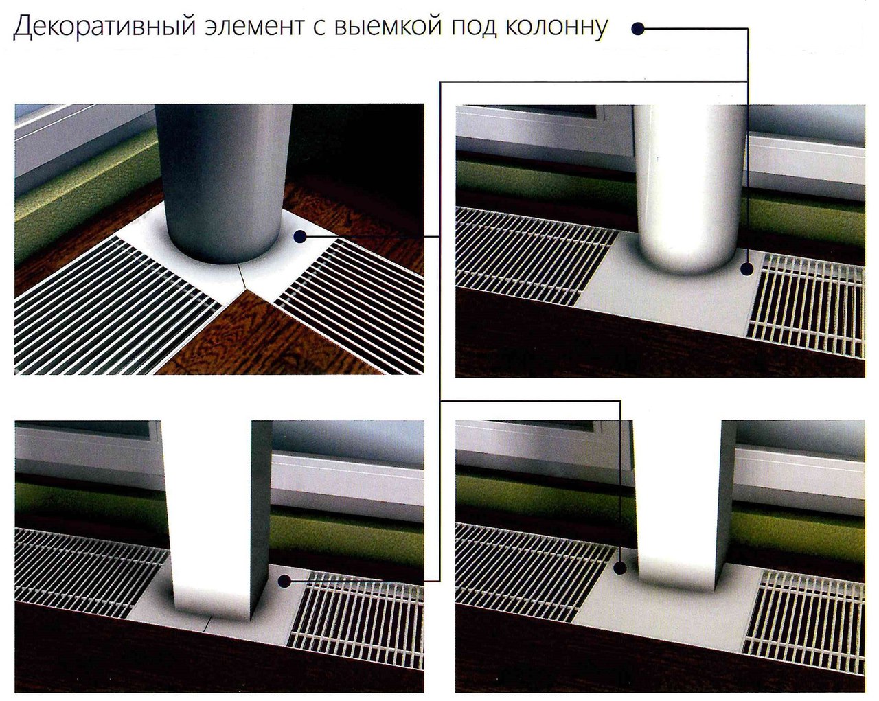 внутрипольный конвектор Vitron