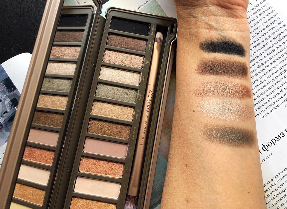 Naked 2 Urban Decay свотчи и отзыв