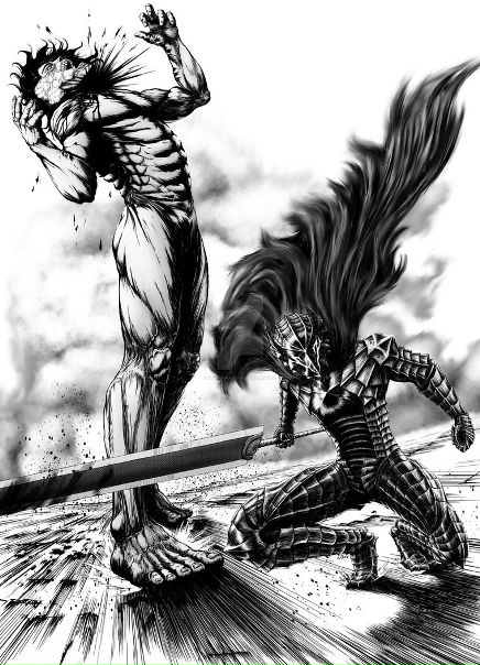 Berserk vs Attack On Titan by #KadzisuKatsu