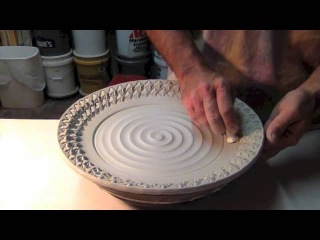 Platter Stamping by Gary Jackson : Fire When Ready Pottery