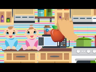 Learn Colors with Baby Doll and Microwave Fruit Vegetables Play Food for Children
