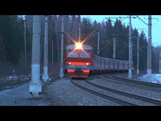 Электропоезд ЭР2Р-7085 перегон Тучково - Дорохово