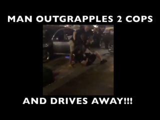 Man Outgrapples TWO Cops & Drives Away!!! (Gracie Breakdown)