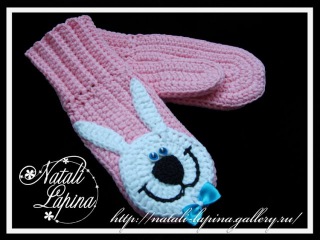 Варежки крючком. Мастер класс. Сrochet mittens. Tutorial.