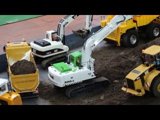 Video for Kids The Excavator Construction Trucks Diggers for children