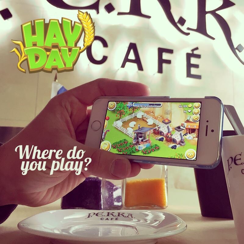 А где вы играете в Hay Day?