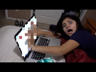 CAUGHT MY LITTLE SISTER WATCHING PORN