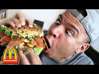 MCDONALD'S $100 BURGER TASTE TEST!! (SECRET MENU ITEM)