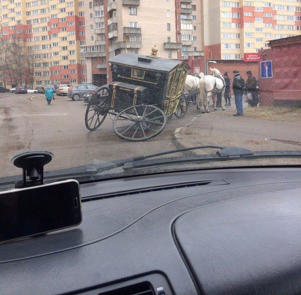 Типичная авария в Санкт-Петербурге. 