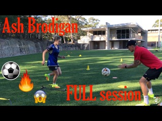 FULL training session with WPL player Ash Brodigan - Soccer Drills - Joner 1on1