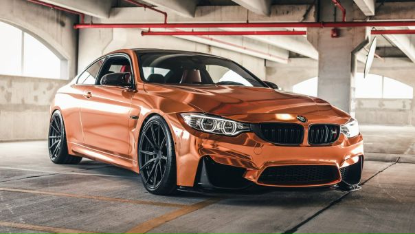 Rose Gold  #BMW M4 Coupe (F82) on 20